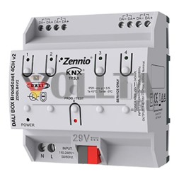 Интерфейс Zennio ZDIDLB4V2 DALI BOX Broadcast 4CH v2