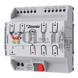 Интерфейс Zennio ZDIDLB6V2 DALI BOX Broadcast 6CH v2