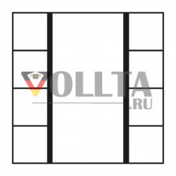 Jung LS2074NABS LS990 KNX сенсорный четверная цвет: кремово-белый