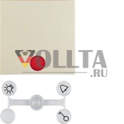 Berker 16218982 клавиша с 5 закрытыми линзами белая, глянцевая Berker S.1